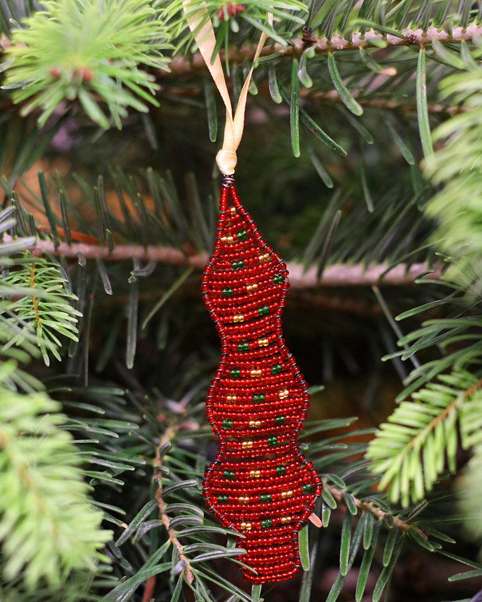 MTI: Handwoven Beaded Tree Decoration