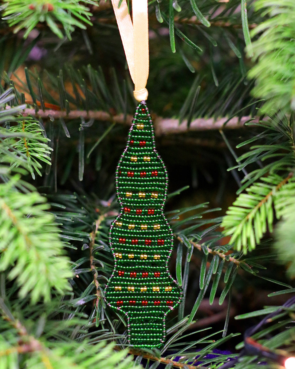 MTI: Handwoven Beaded Tree Decoration