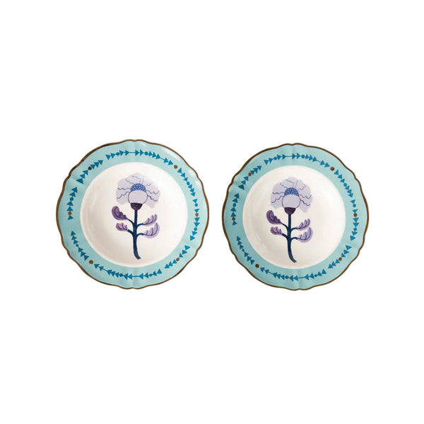 Soup/Salad Plate with Floral Design