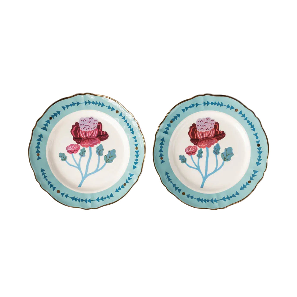 Dinner Plate with Floral Design