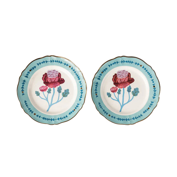 Dinner Plate with Floral Design