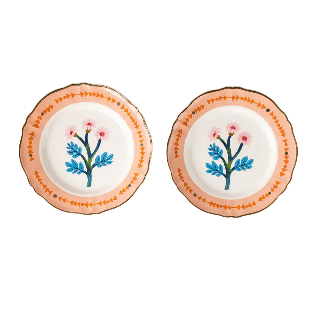 Dinner Plate with Floral Design