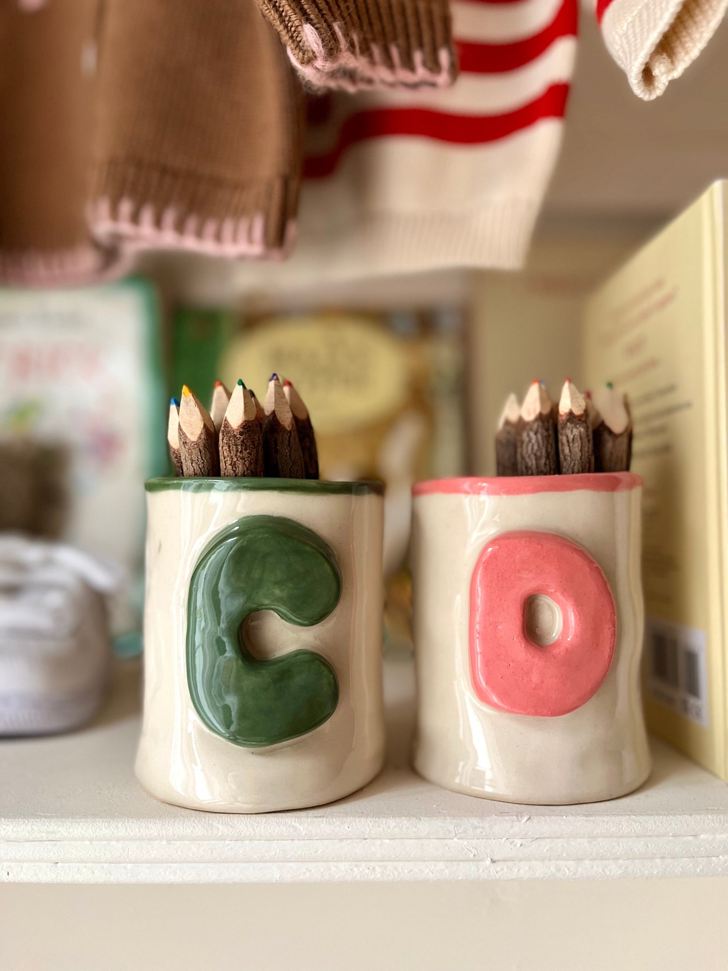 Light Green Mono Bright Pen Pot - Alpha Beaker