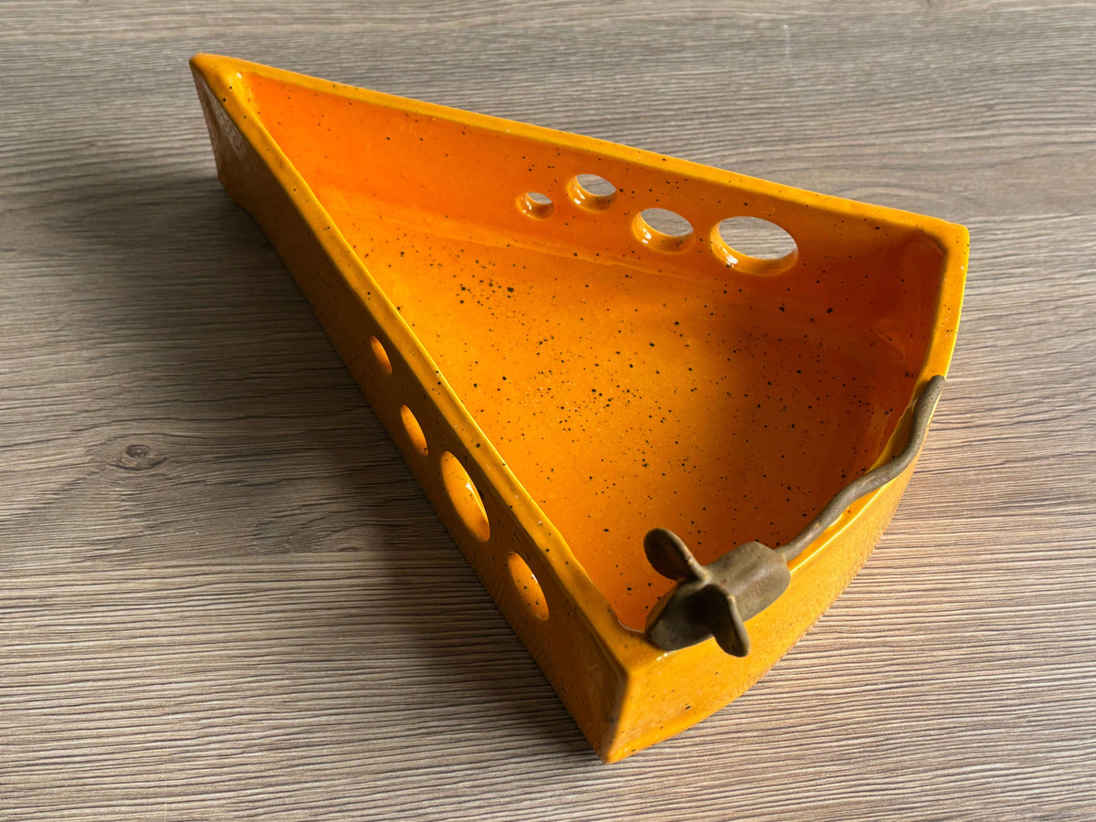 Handmade Cheese and Cracker Dish