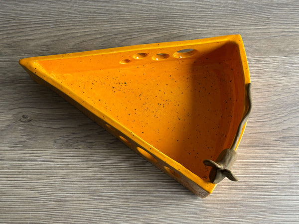 Handmade Cheese and Cracker Dish