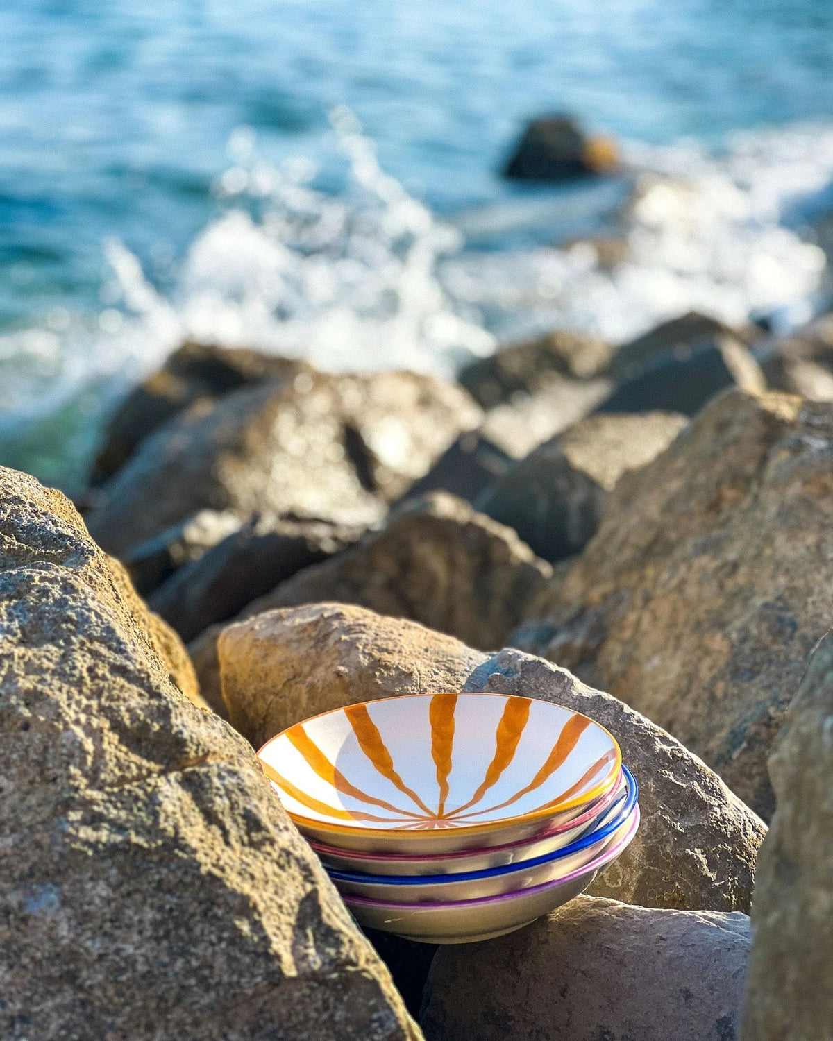 Wave Pasta Bowl, Set of Four