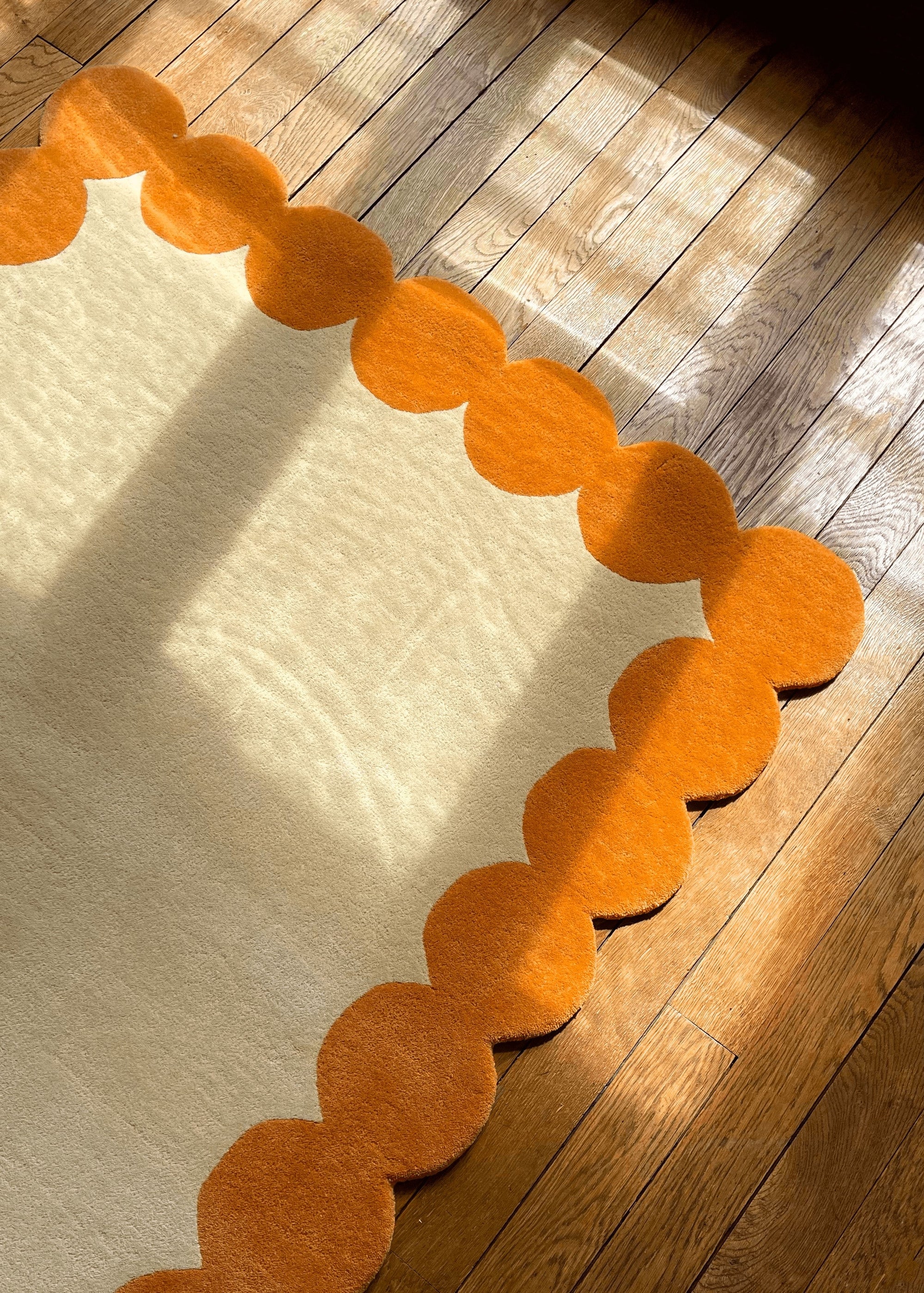 Tapis Claude - Orange soleil