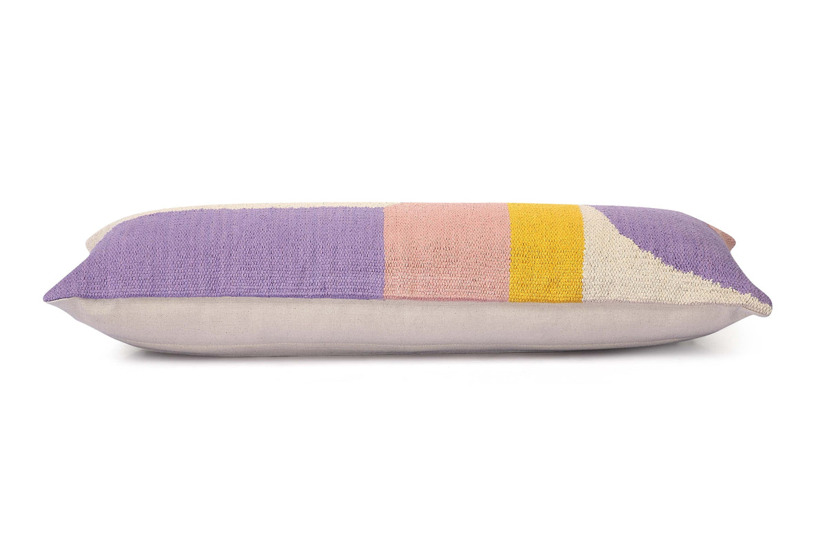 Geo Shapes Lumbar Pillow | Cushion Cover Only | 12x30 in