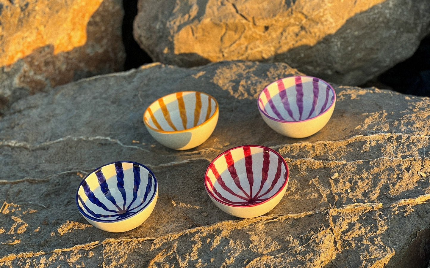 Wave Breakfast Bowls, Set of Four