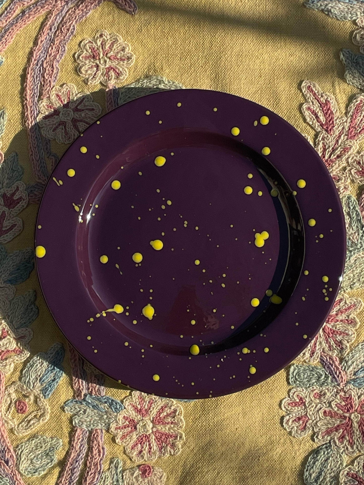 Hand Splatter Terracotta Dessert Plate