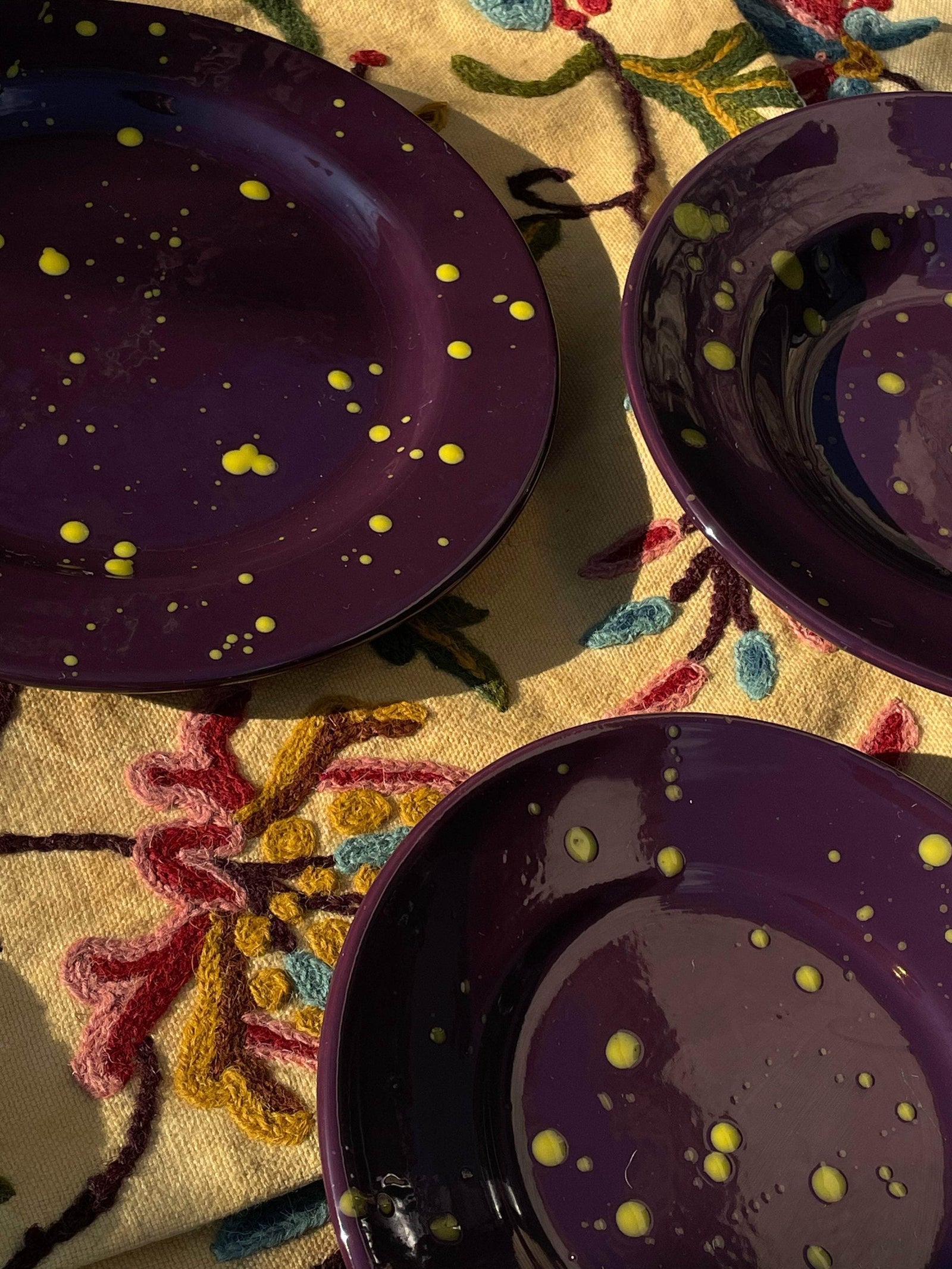 Hand Splatter Terracotta Dessert Plate