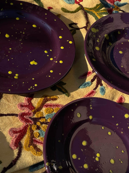 Hand Splatter Terracotta Dessert Plate