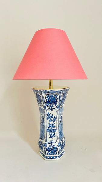 Antique Delft Lamp