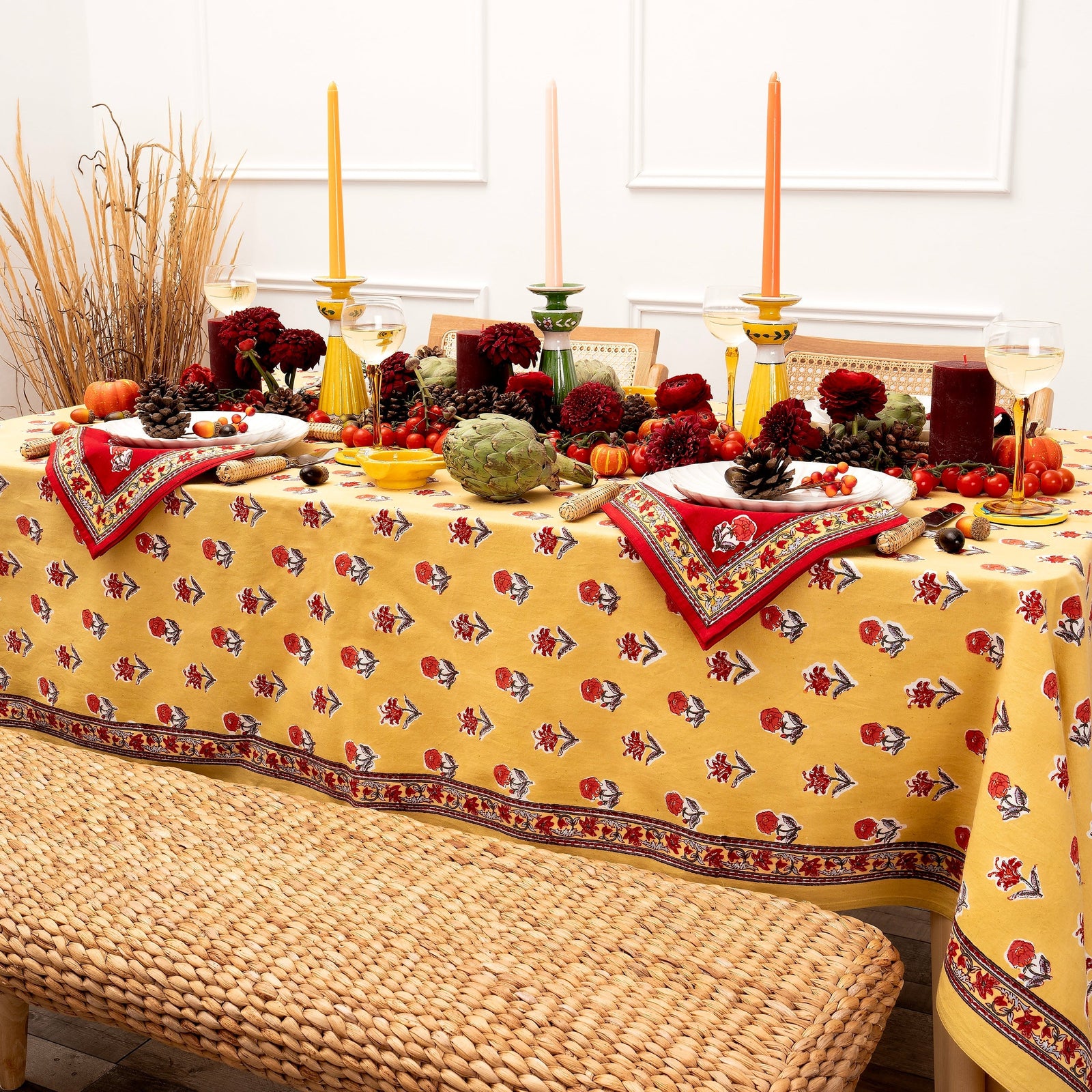 Yellow Candle Stand