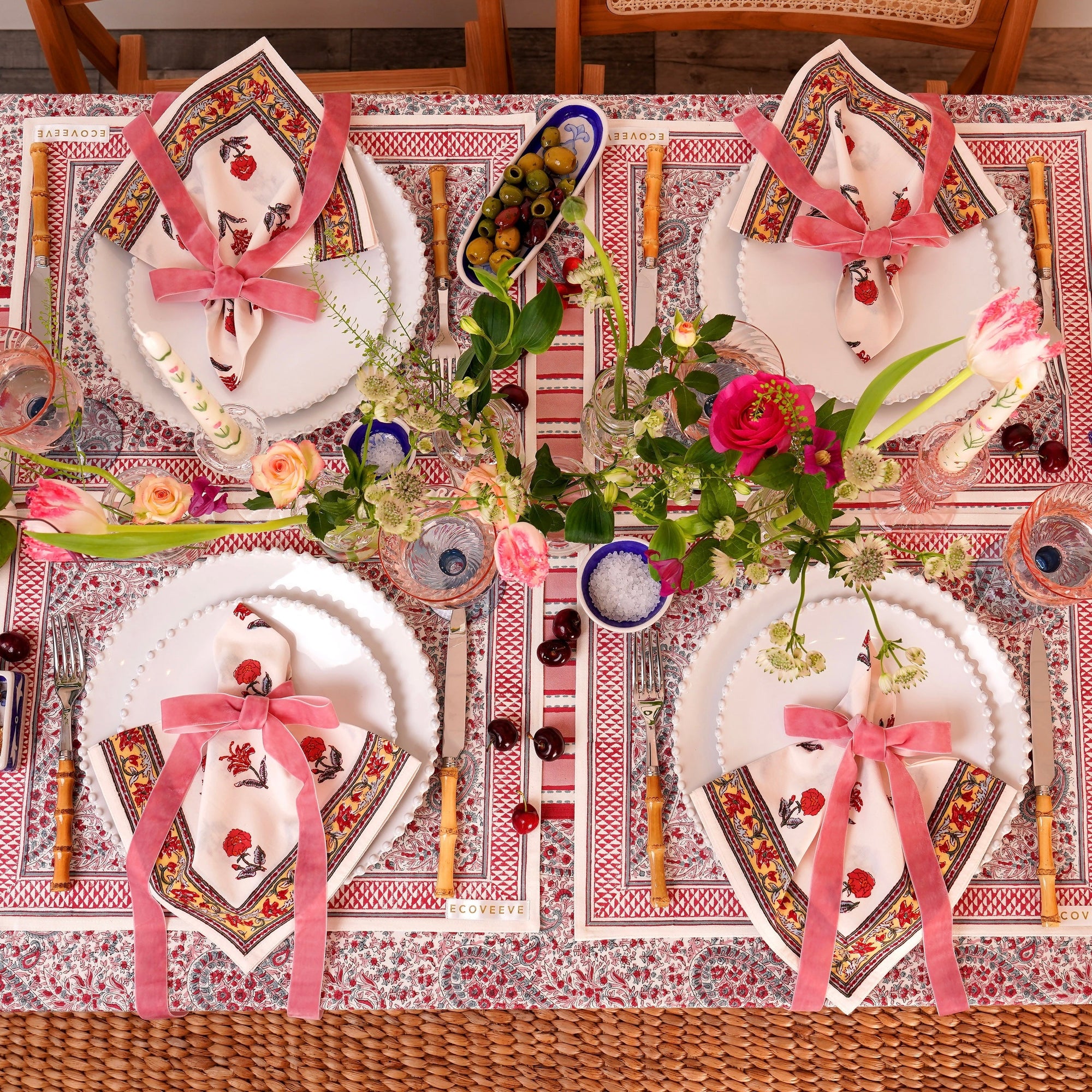 Pink City Table Runner
