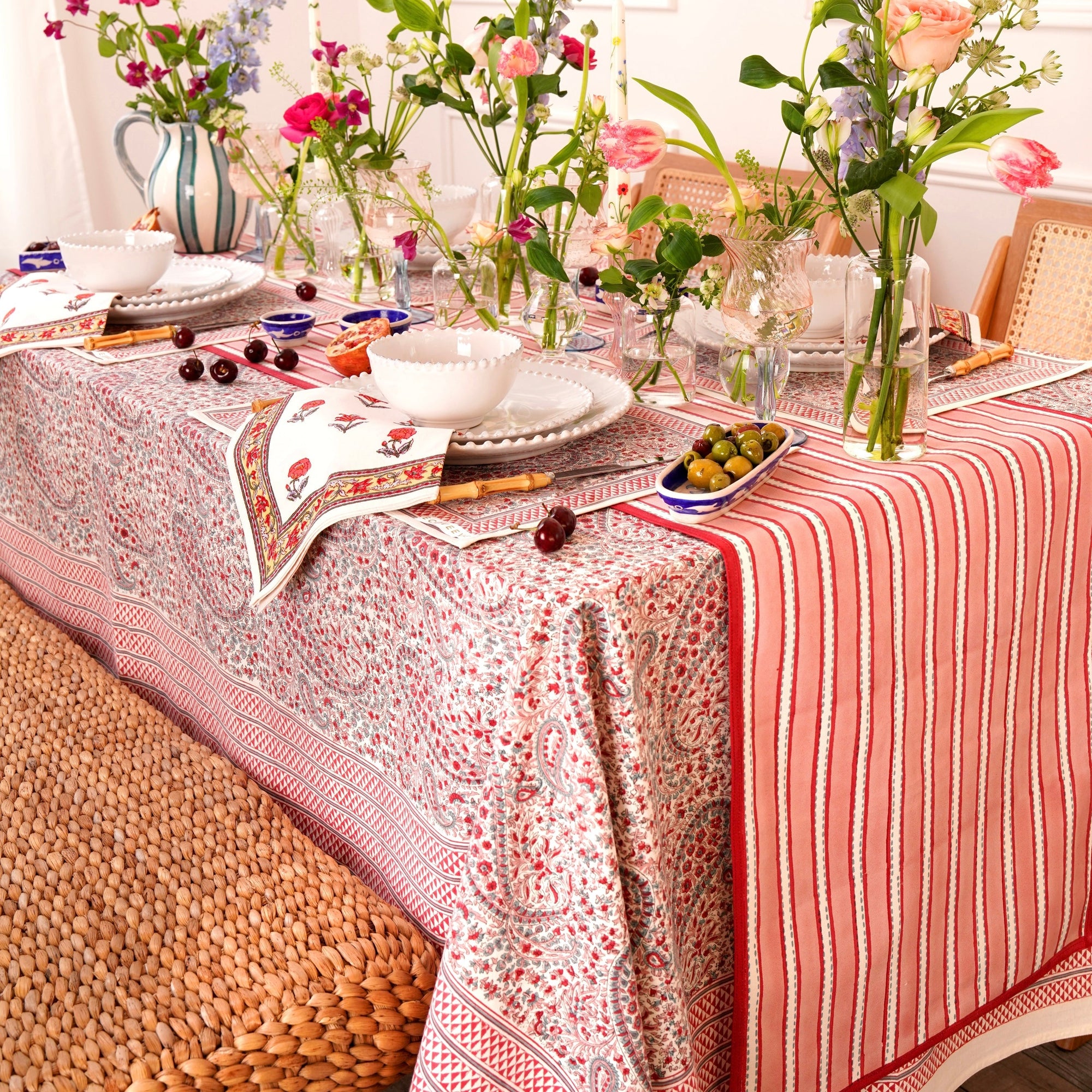 Pink City Tablecloth