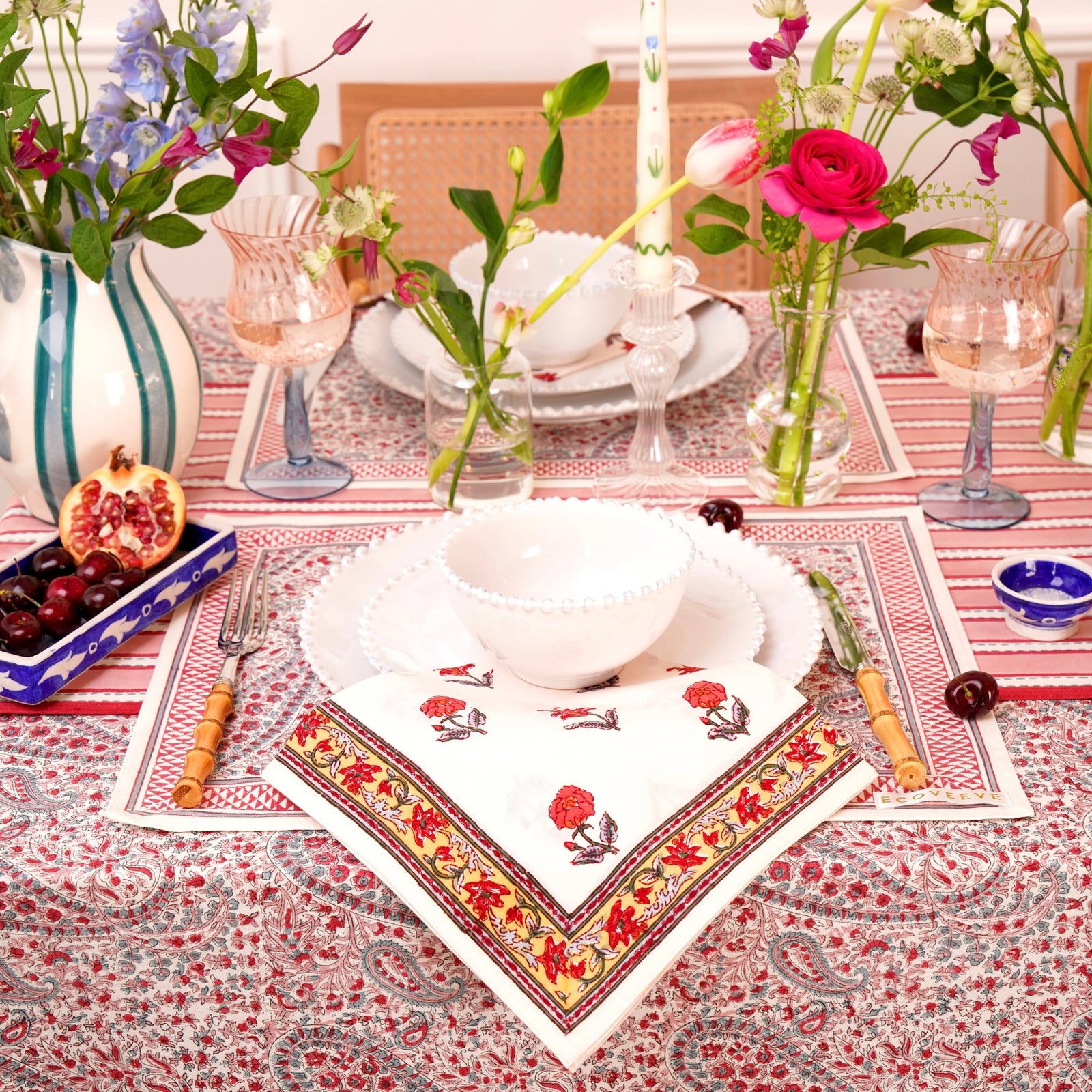 Pink City Tablecloth