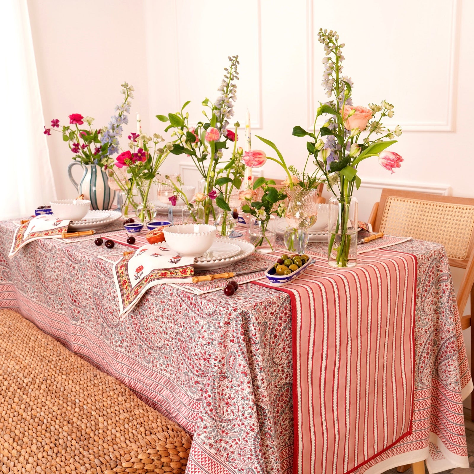 Pink City Tablecloth