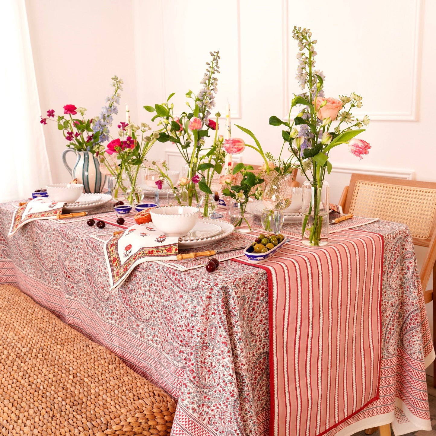 Pink City Tablecloth