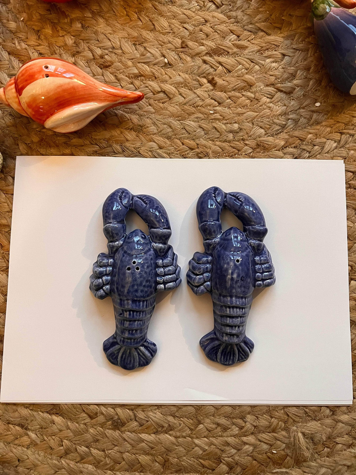 Blue Lobster Salt & Pepper Set