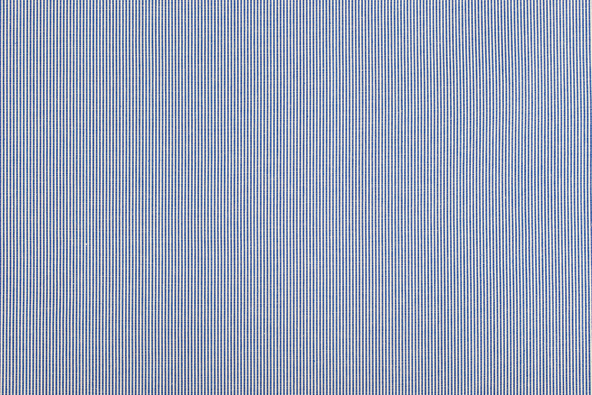 Vicens Fabric - Beach Stripe, Blue And Ecru