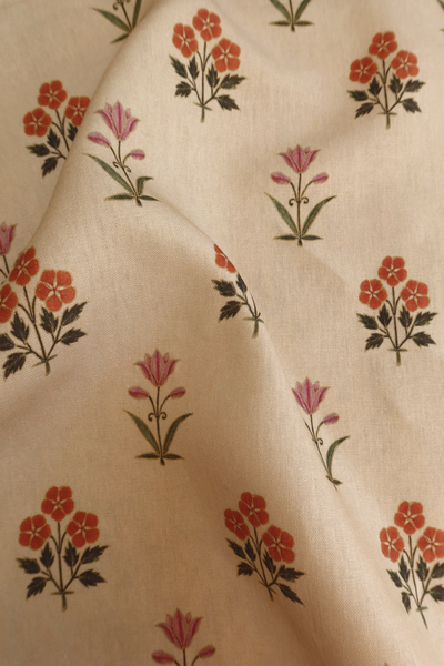 Sultana Linen Fabric - Gold
