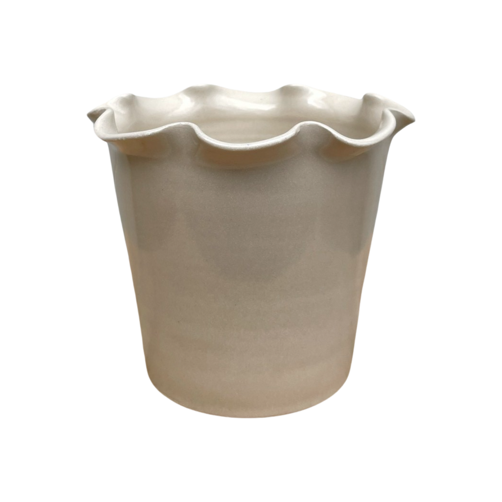 Frilly Pot - Stoneware.
