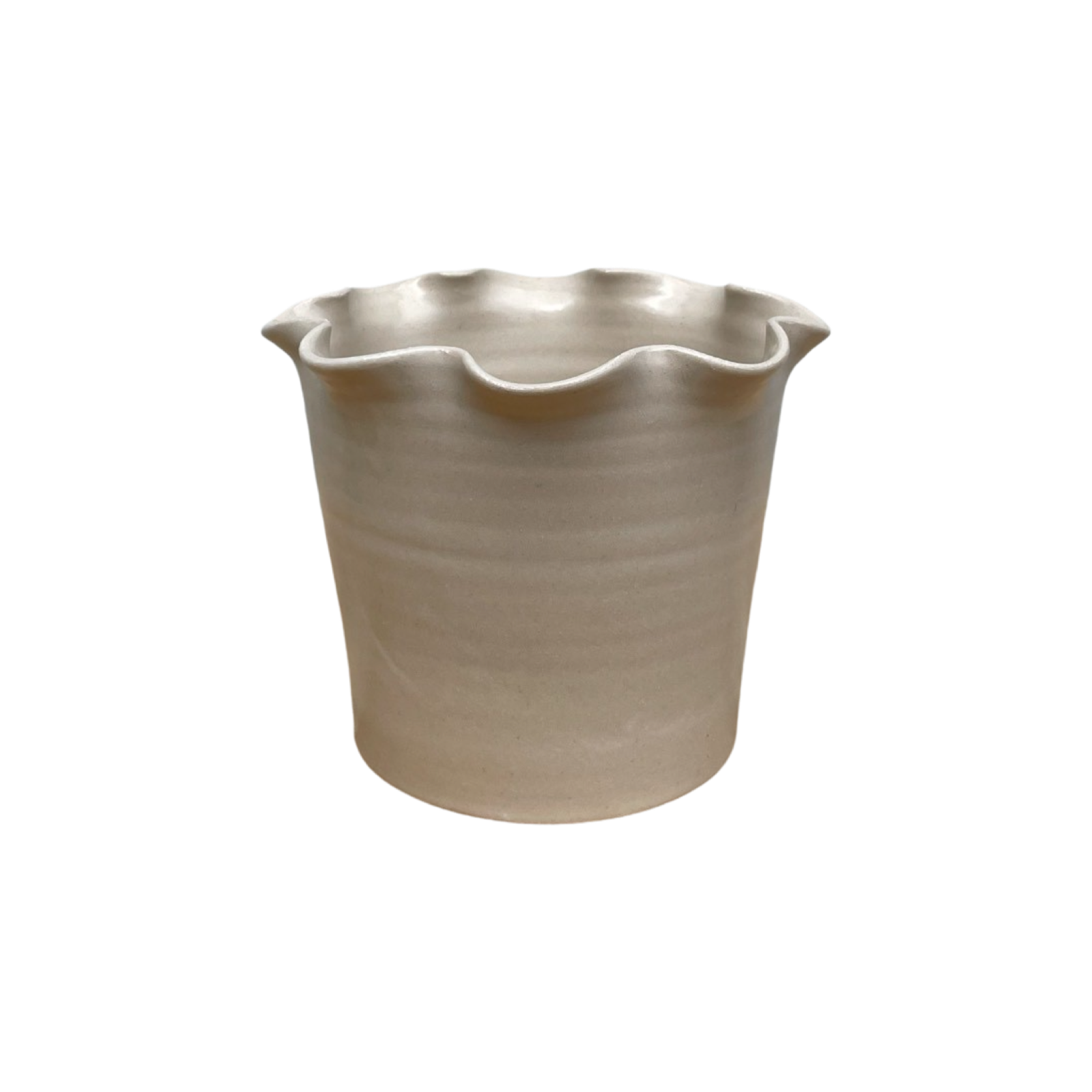 Frilly Pot - Stoneware.