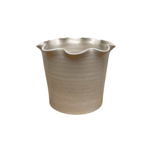 Frilly Pot - Stoneware.