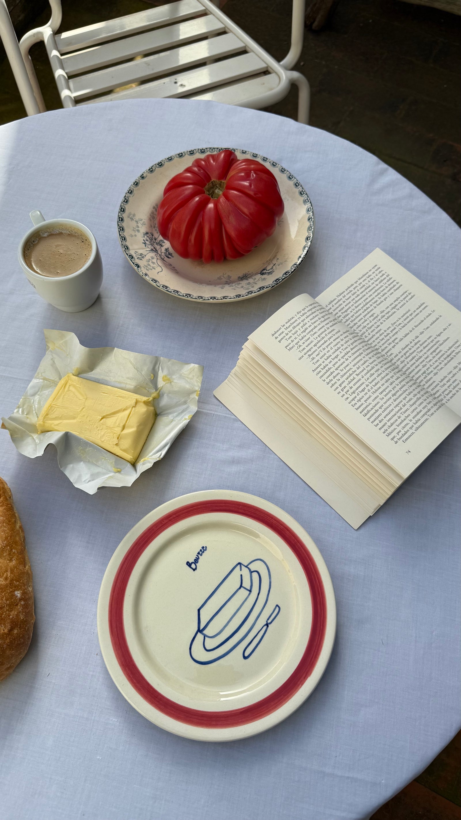 Dinner by The Sea Design Plates - Set of 4