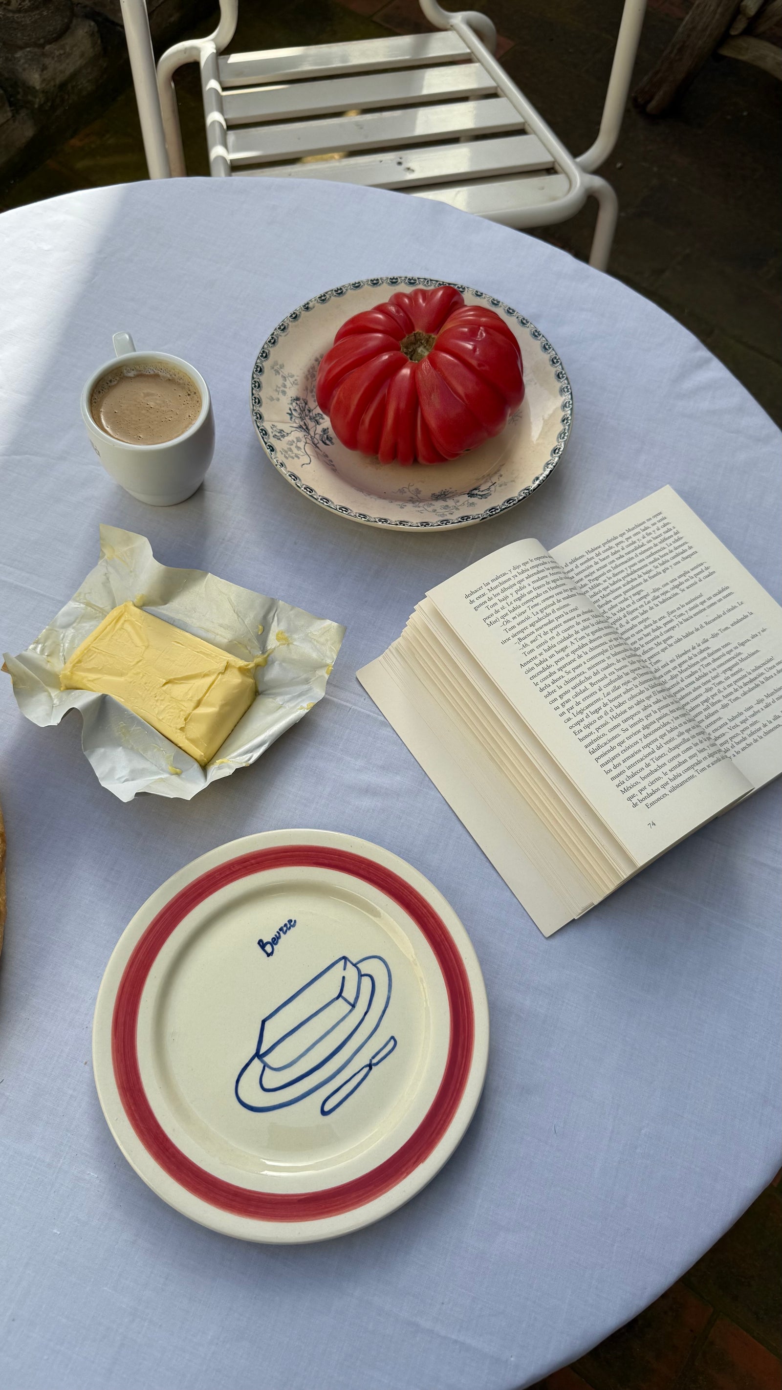 Dinner by The Sea Design Plates - Set of 4