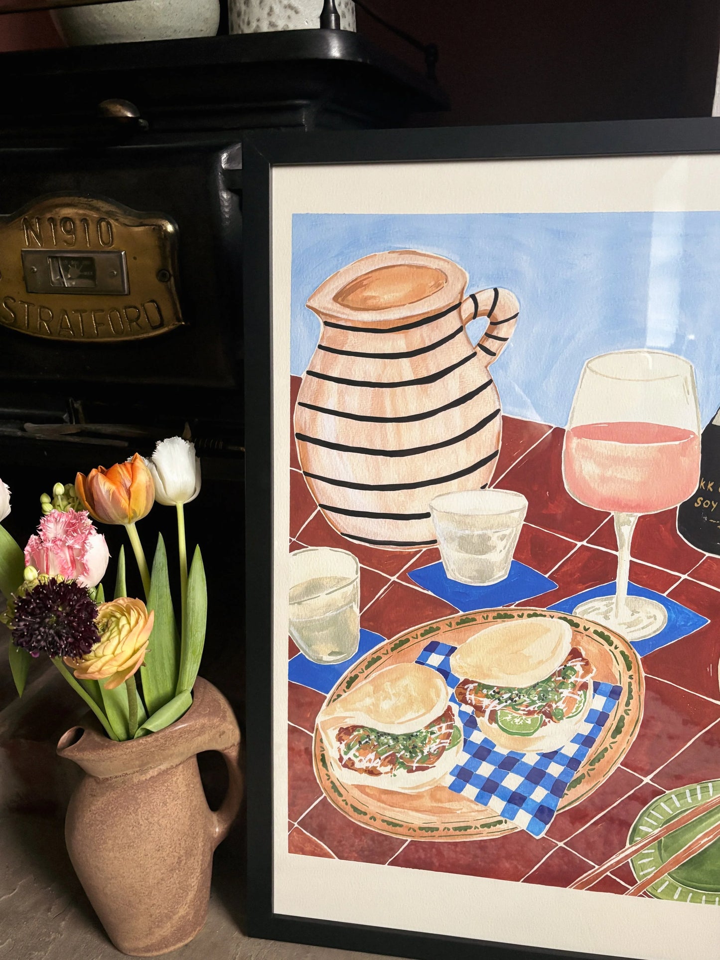 Bao and a Rosé' Print