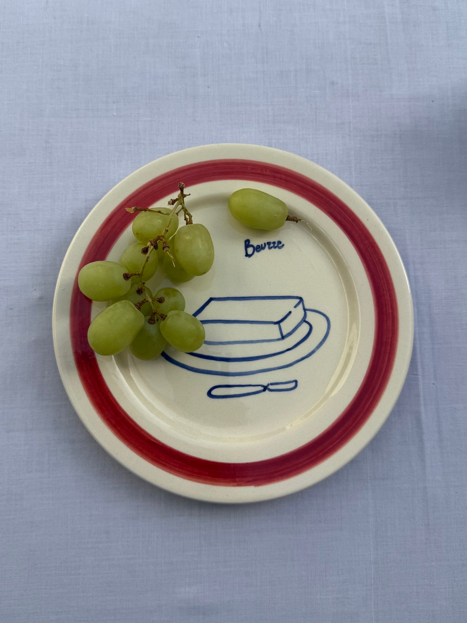 Dinner by The Sea Design Plates - Set of 4