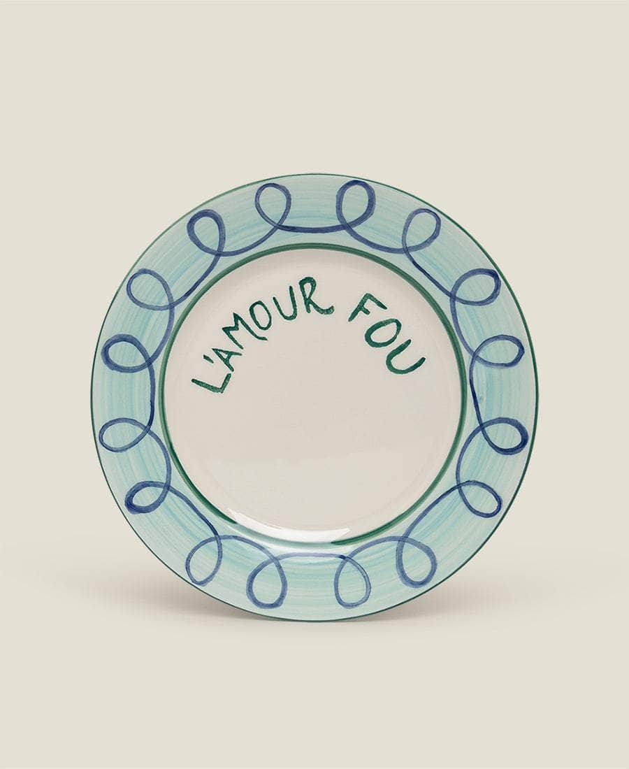 Set of 4 ‘L’Amour’ dessert plates