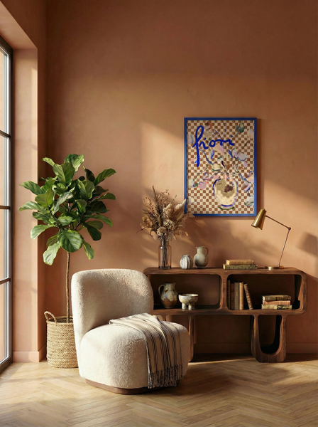 Fiori a Scacchi Print