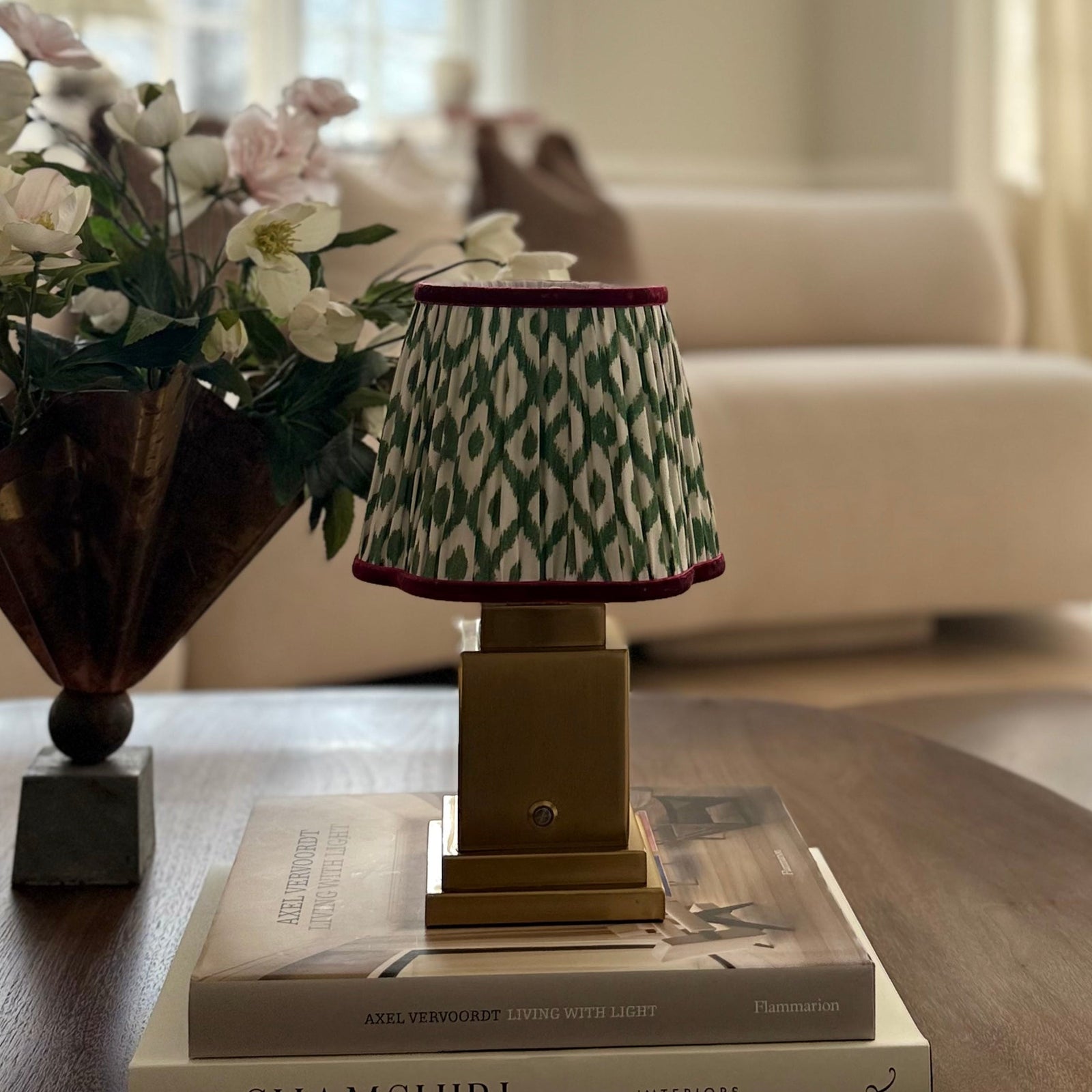 Athena Gold Rechargeable Table Lamp