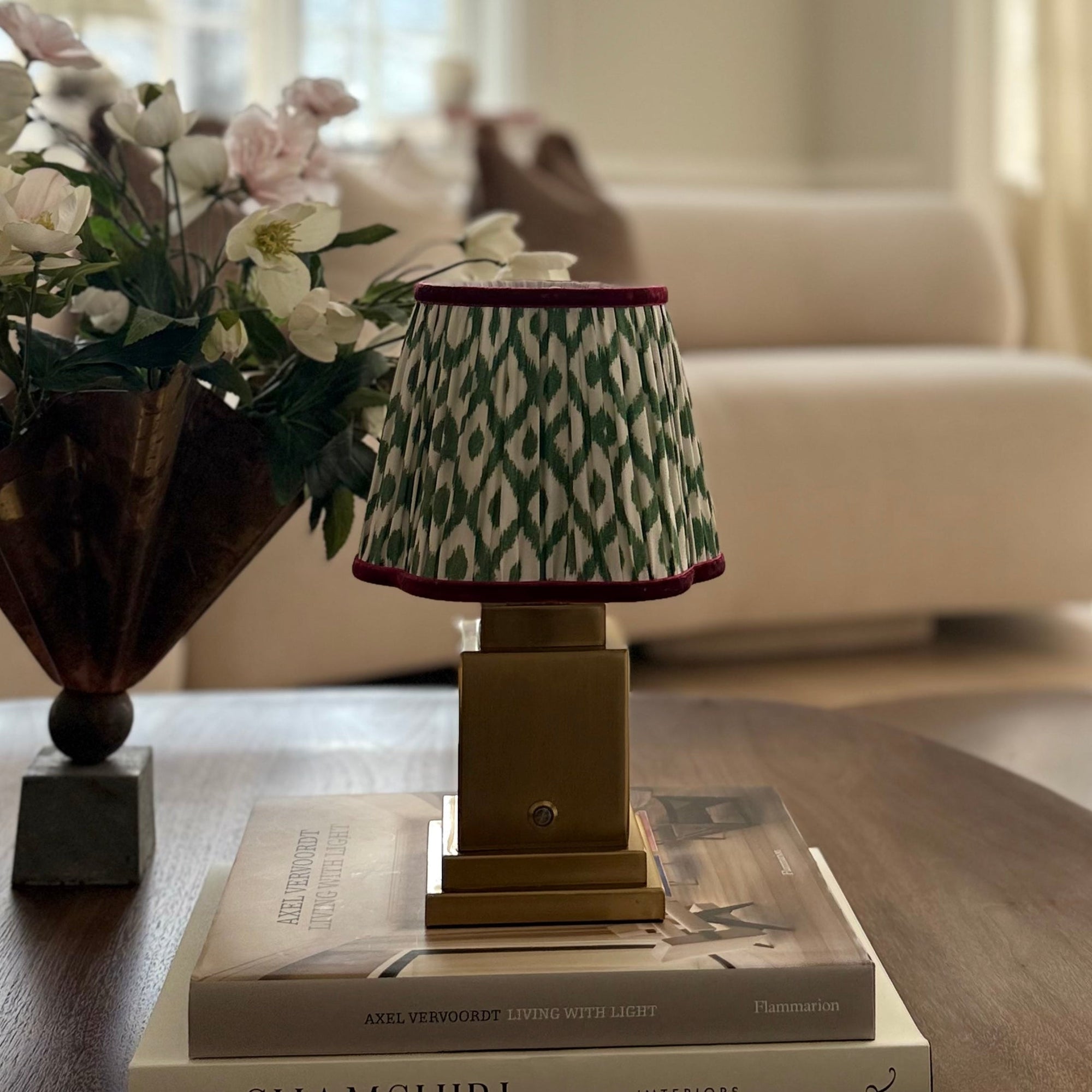 Athena Gold Rechargeable Table Lamp