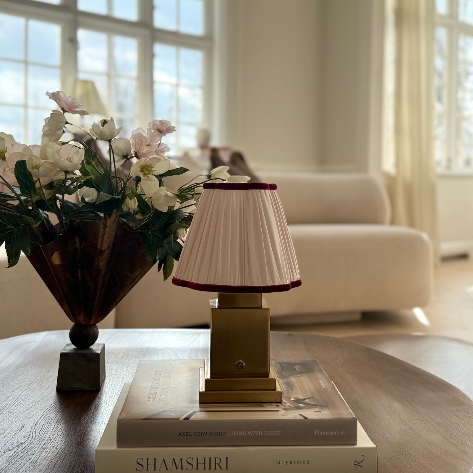 Athena Gold Rechargeable Table Lamp