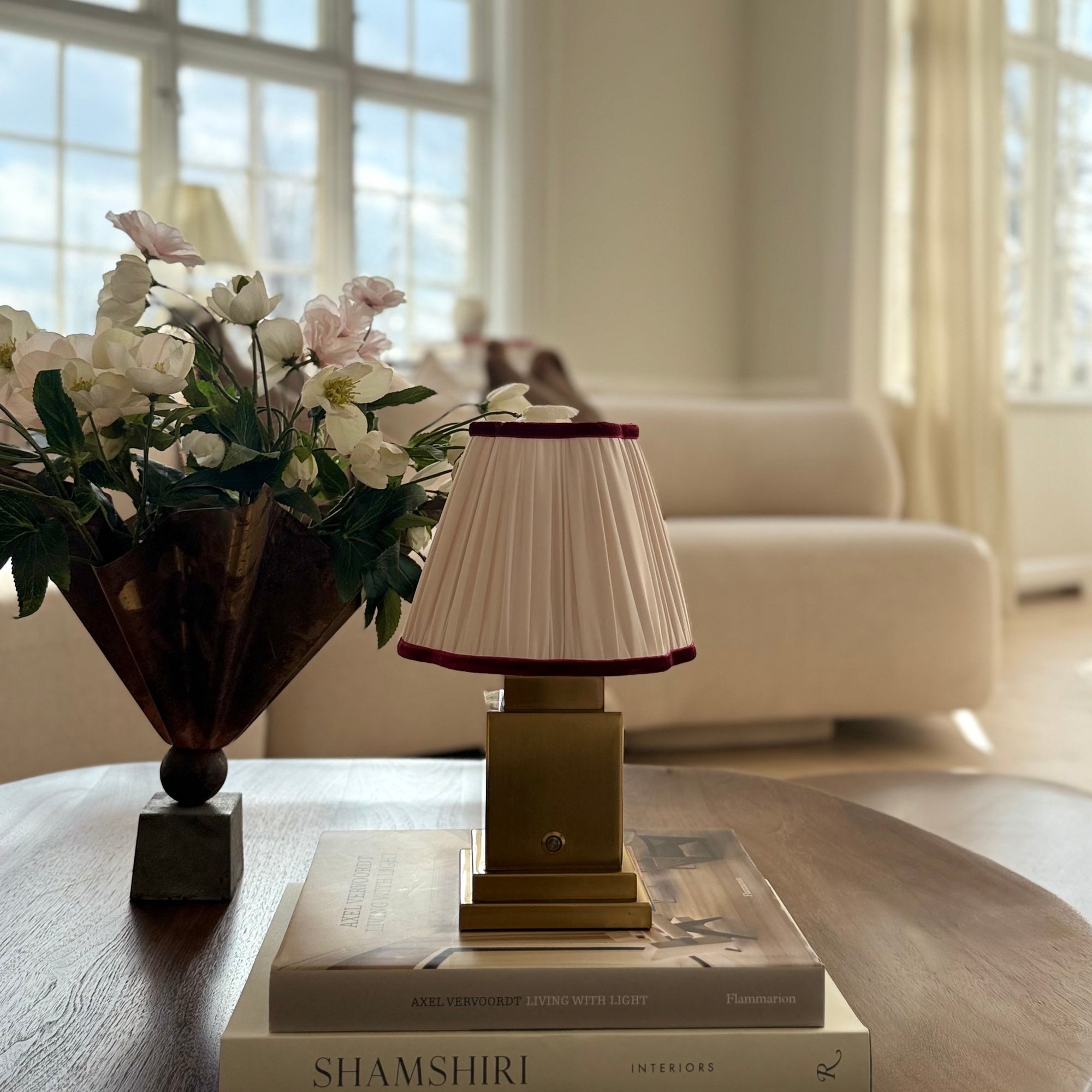 Athena Gold Rechargeable Table Lamp
