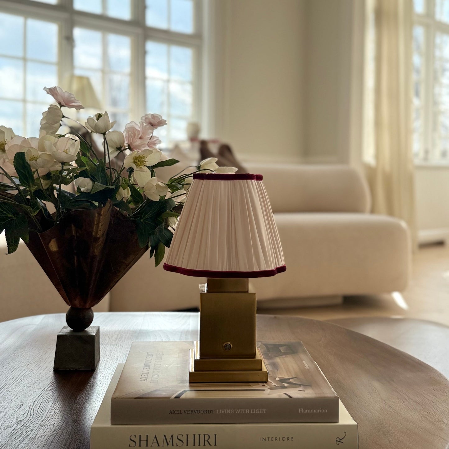 Athena Gold Rechargeable Table Lamp