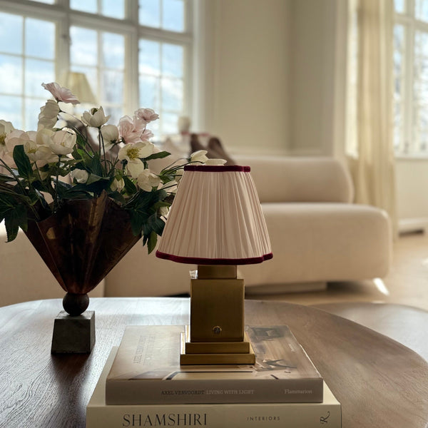 Athena Gold Rechargeable Table Lamp