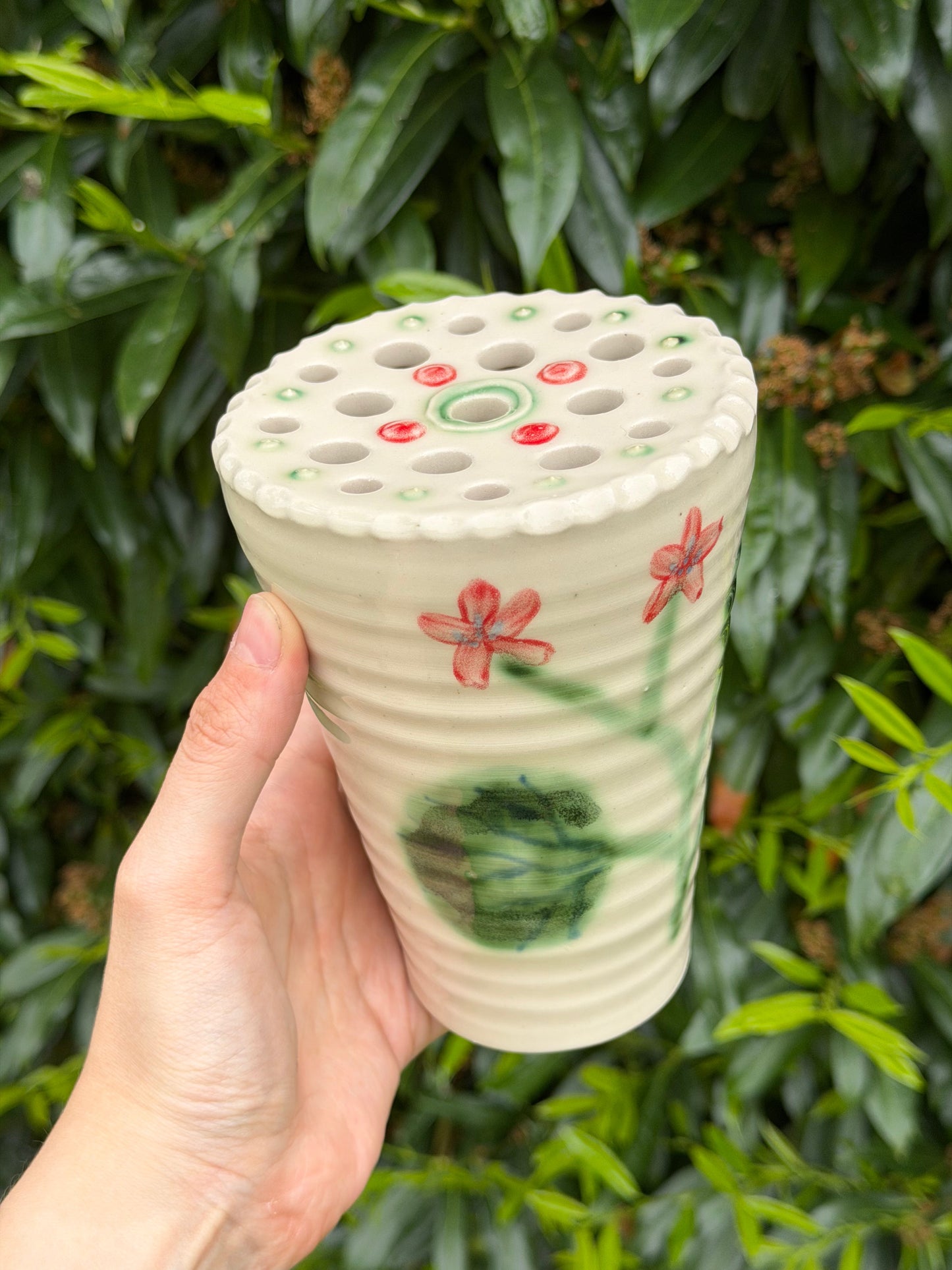 Pelargonium Vase - White - #7
