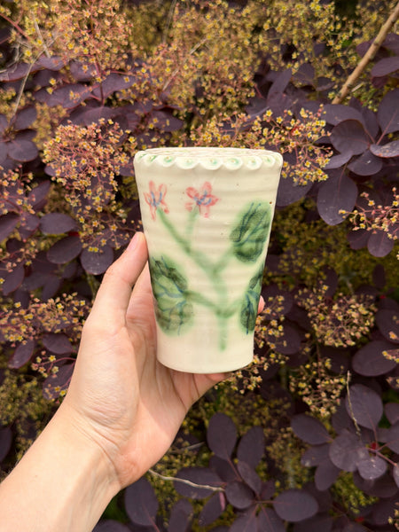 Pelargonium Vase - White - #8