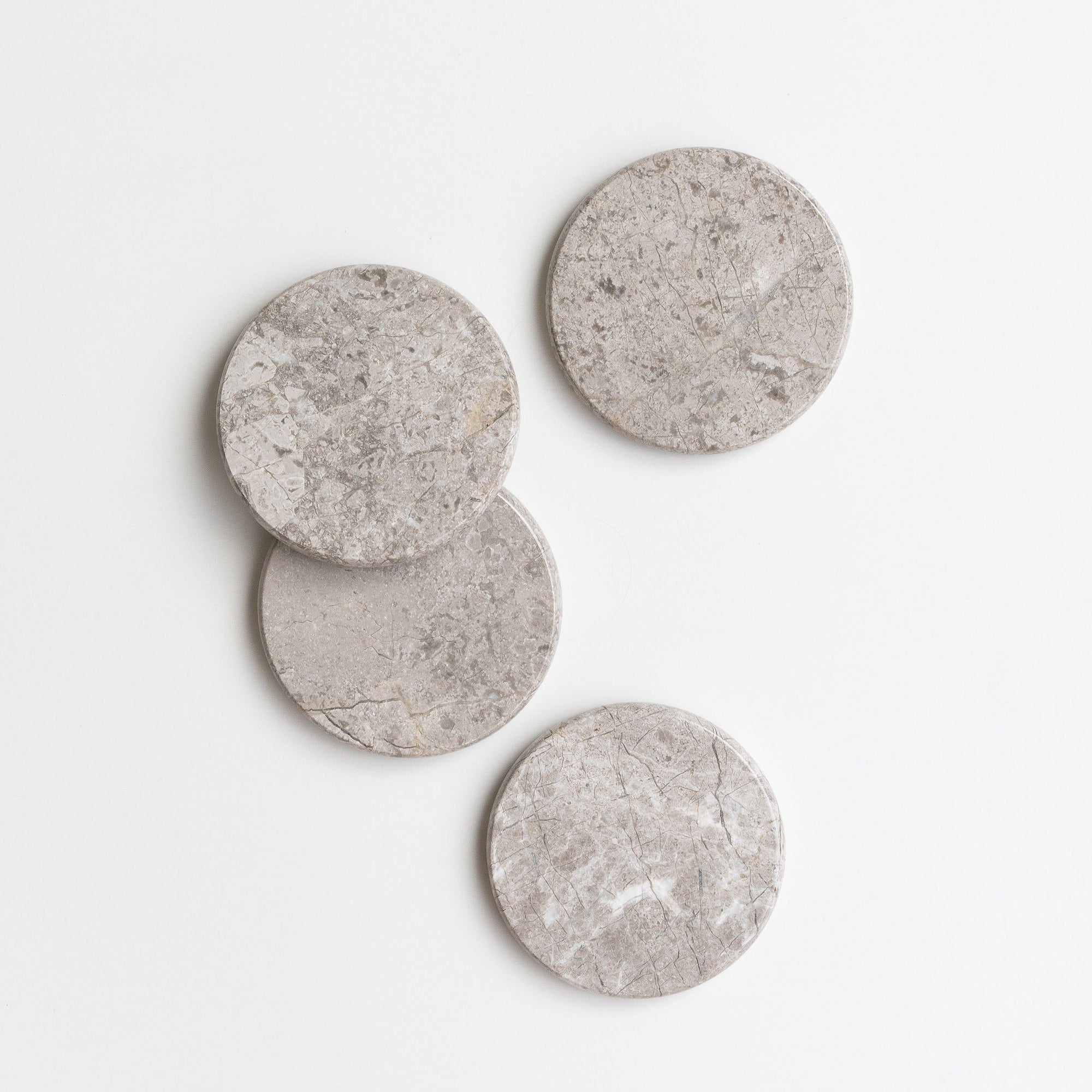 Isla Marble Coaster Set Tundra