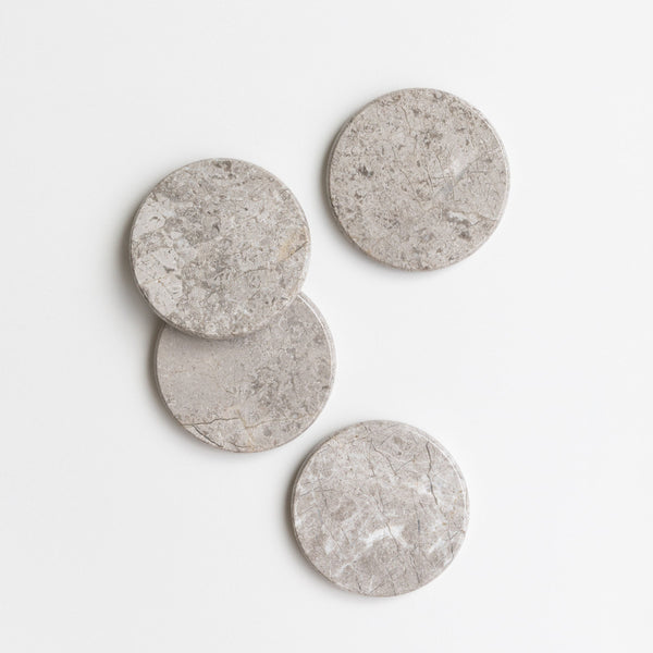 Isla Marble Coaster Set Tundra