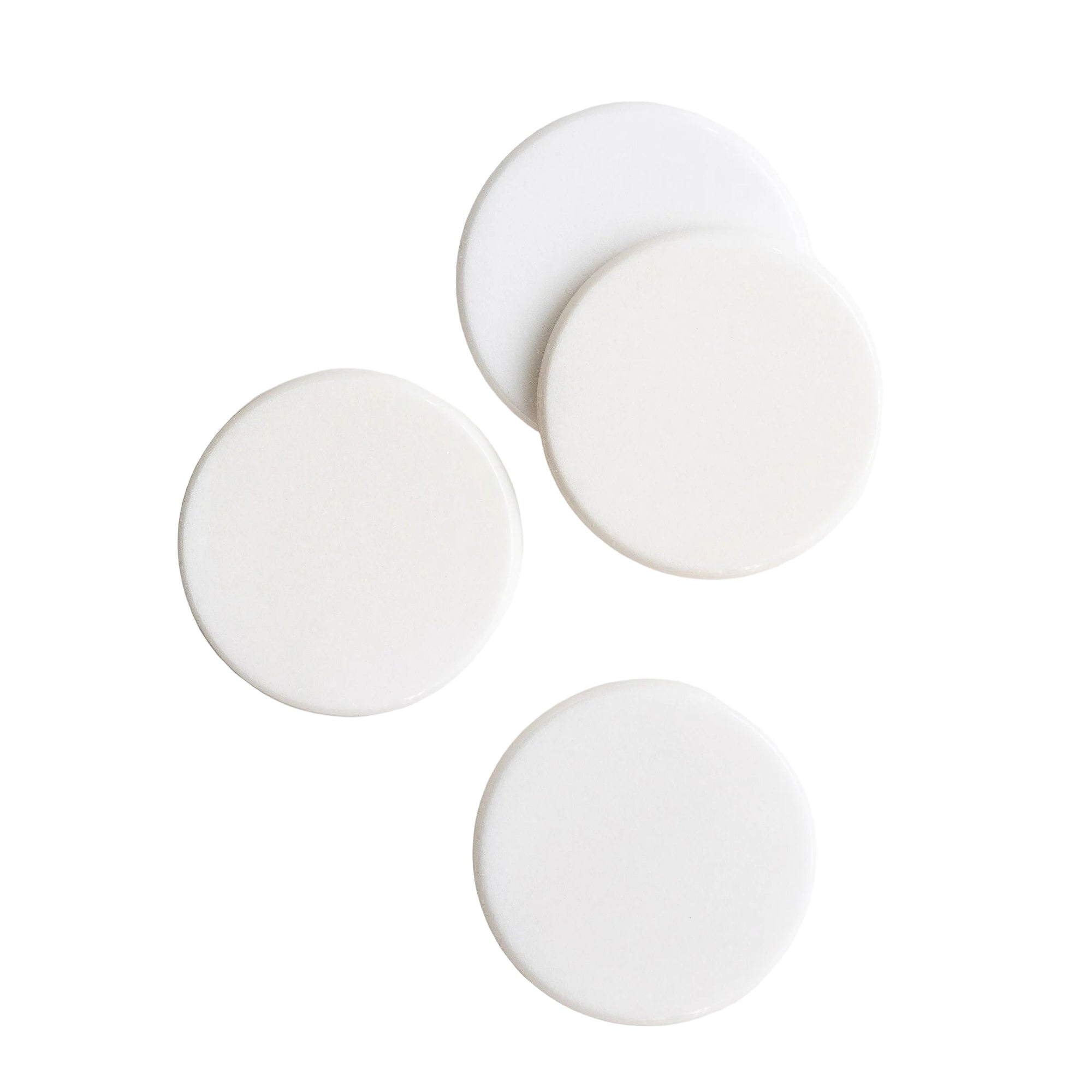 Isla Marble Coaster Set White
