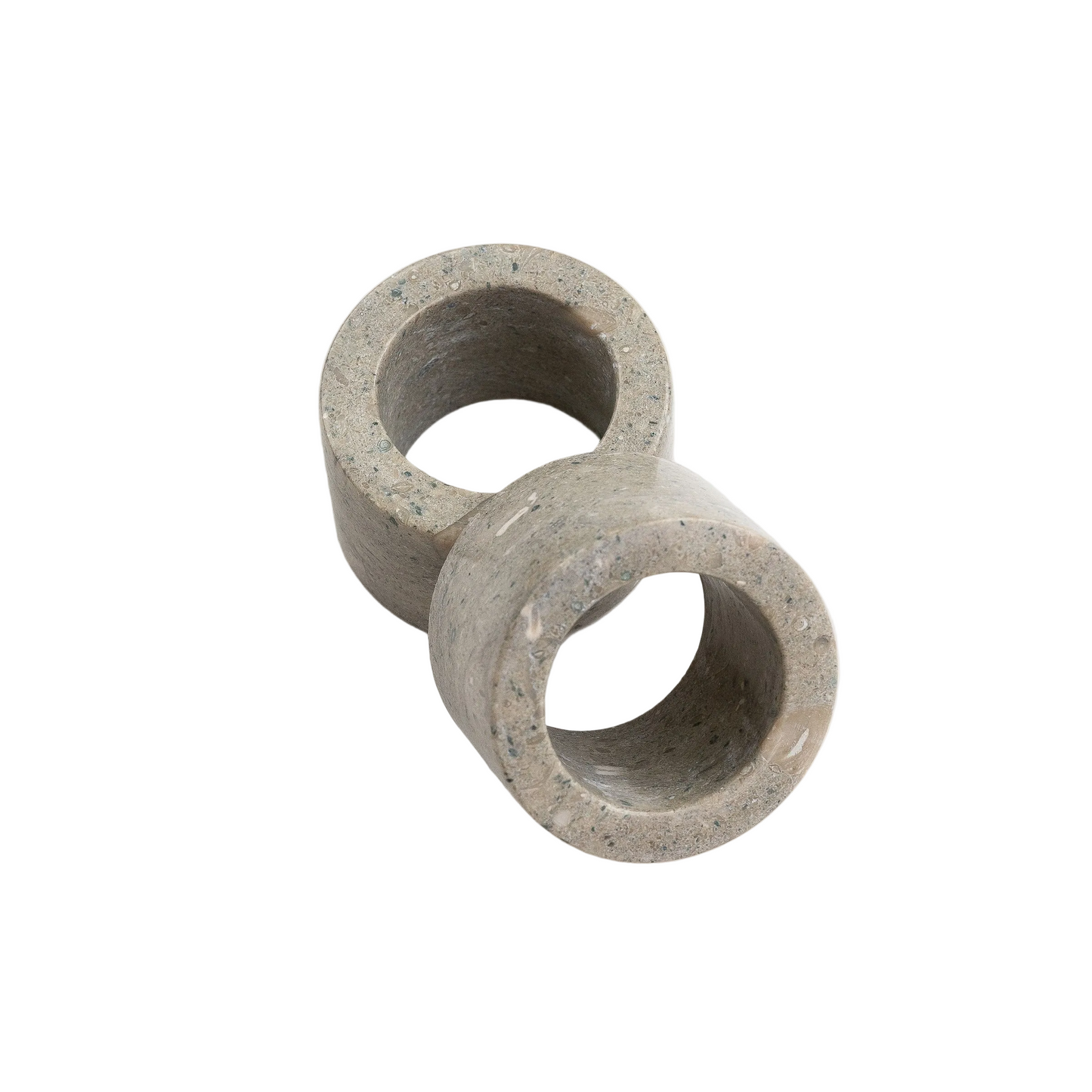 Mia Marble Napkin Ring Set Rustic