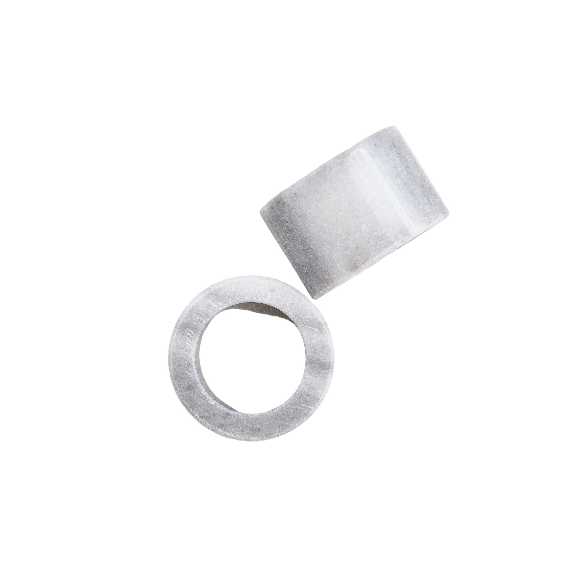 Mia Marble Napkin Ring Set Gray