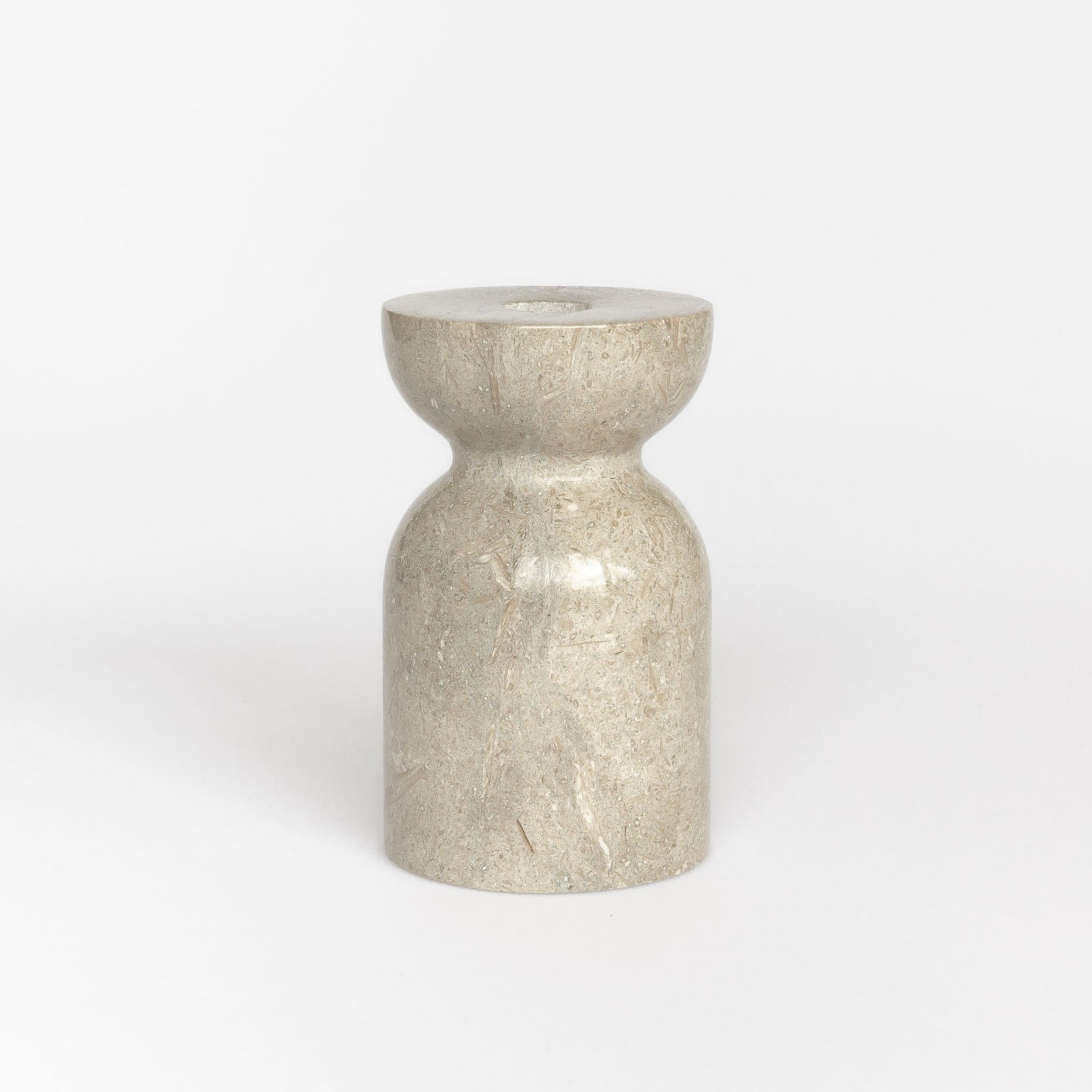 Luca Marble Candle Holder Rustic Big