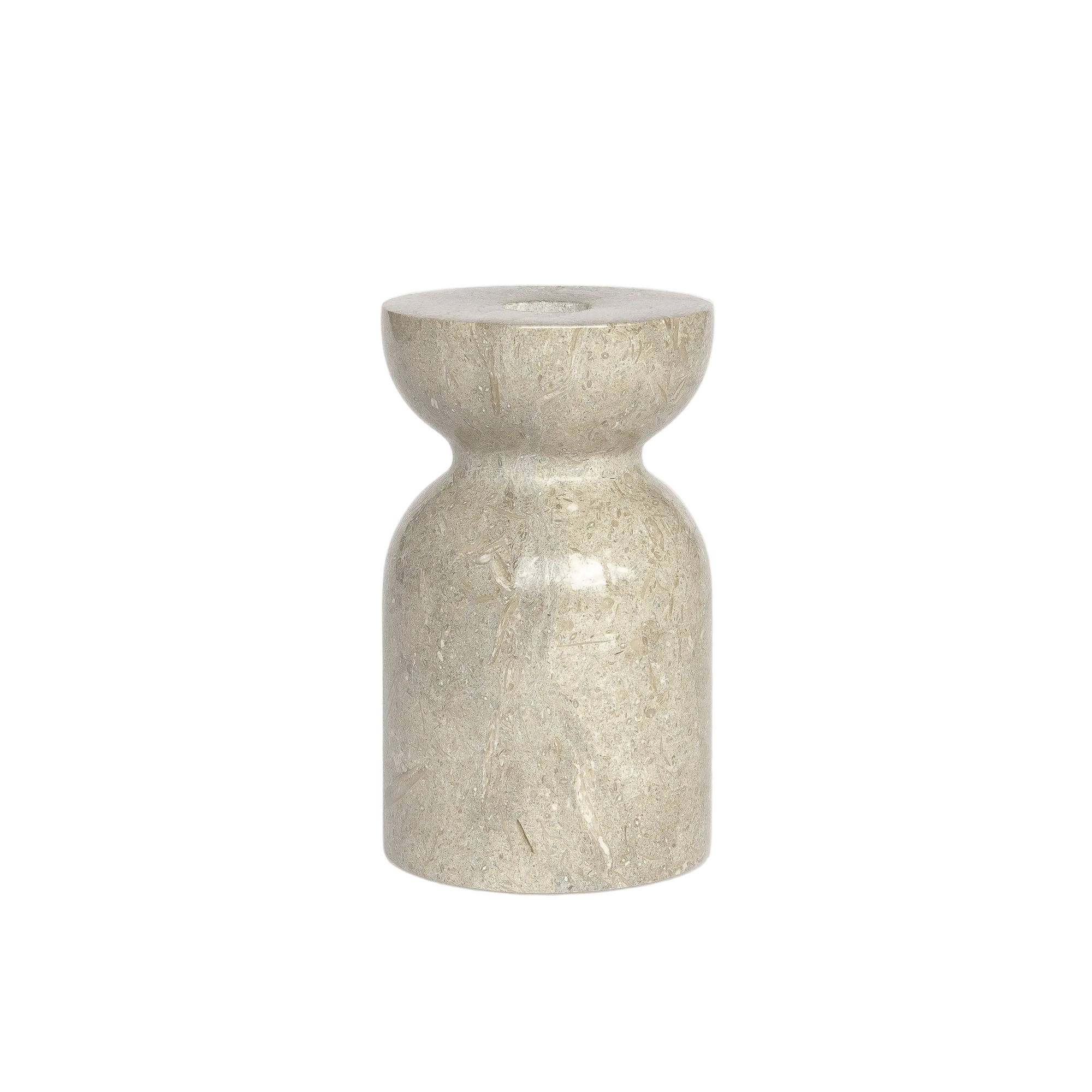 Luca Marble Candle Holder Rustic Big